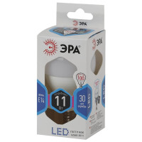 - Лампа светодиодная ЭРА E14 11W 4000K матовая LED P45-11W-840-E14 Б0032988