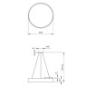 Подвесной светодиодный cветильник Geometria ЭРА Ring SPO-131-W-40K-045 45Вт 4000К белый Б0050558 - Подвесной светодиодный cветильник Geometria ЭРА Ring SPO-131-W-40K-045 45Вт 4000К белый Б0050558