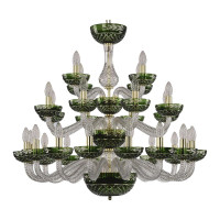  - Подвесная люстра Bohemia Ivele 1309/16+8+4/300/3d G Cl/Clear-Green/H-1J