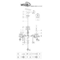  - Подвесная люстра Wedo Light Джола 65938.01.29.03