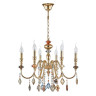 Подвесная люстра Crystal Lux Mercedes SP6 Gold/Color - Подвесная люстра Crystal Lux Mercedes SP6 Gold/Color
