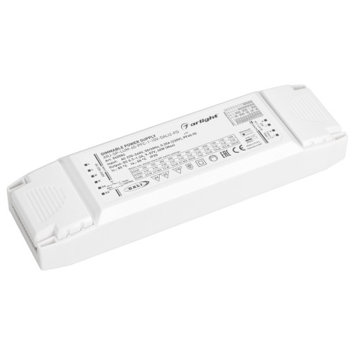 Блок питания ARJ-SP-LUM-40-PFC-1-10V-DALI2-PD (40W, 700-1200mA) (Arlight, IP20 Пластик, 5 лет) 