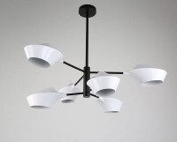  - Подвесная люстра Lumina Deco Romina LDP 6037-6 WT+BK