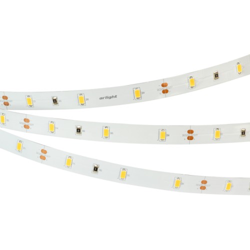 Лента ULTRA-C30-12mm 12V White6000 (12 W/m, IP20, 5630, 5m) (Arlight, Открытый) Светодиодная лента ULTRA-C30, открытая. Светодиоды 5630, 30 шт/м (150 шт на 5 м), белая плата, ширина 12 мм, скотч 3M. Цвет БЕЛЫЙ 6000 K, цветопередача CRI>85, угол 120°. Питание 12V, мощность 12 Вт/м (60 Вт на 5 м). Размеры 5000x12x1.5 мм. Мин. отрезок 100 мм, 3 светодиода. Цена за 1 м.