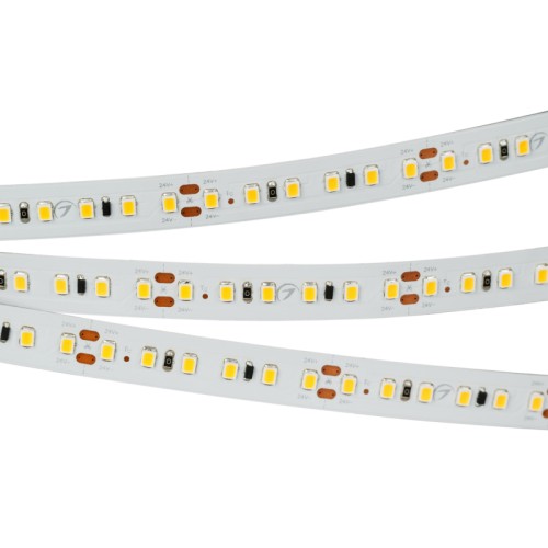 Лента IC2-20000 24V White6000 2x 12mm (2835, 120 LED/m, Long) (Arlight, 9.6 Вт/м, IP20) Стабилизированная лента, светодиоды smd 2835, 120шт/м (2400шт на 20м), белая плата 12мм, скотч 3М. Цвет БЕЛЫЙ 5800-6500K. Угол 120°, цветопередача CRI>85. Питание 24V, мощность 9.6 Вт/м (192 Вт на 20м). Размеры 20000х12х1.5мм. Мин.отрезок 50мм, 6 светодиодов. Цена за 1м.