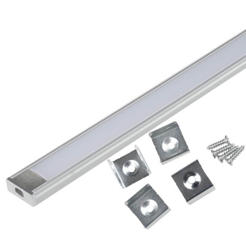 Профиль Uniel UFE-K02 Silver/Frozen 200 Polybag UL-00005027 