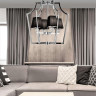 Подвесная люстра Lumina Deco Montero LDP 1249-4 CHR+BK - Подвесная люстра Lumina Deco Montero LDP 1249-4 CHR+BK