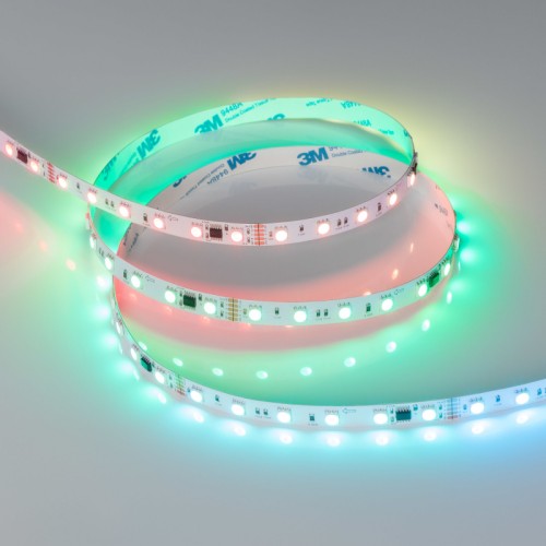 Лента DMX-B60-10mm 24V RGB-PX6 (14 W/m, IP20, 5060, 5m) (Arlight, -) 
