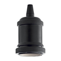  - Патрон Ideal Lux Portalampada E27 Ghiera Nero 249209