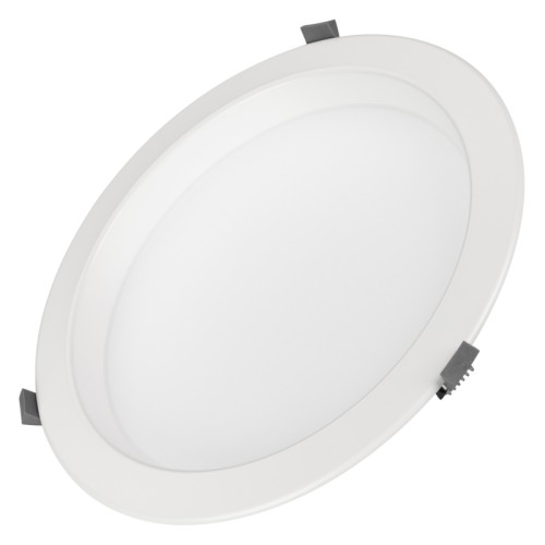 Светильник IM-CYCLONE-R280-40W Day4000-MIX (WH, 90 deg) (Arlight, IP40 Металл, 3 года) Встраиваемый светильник "Даунлайт" 40Вт. Цвет свечения БЕЛЫЙ 6000К, или ДНЕВНОЙ 4000К, или ТЕПЛЫЙ 3000К, выбор цвета свечения при установке, фиксированный. Световой поток 3600-3880лм, угол 90°, CRI>80. Белый корпус. Питание AC220-240V. Габариты: Ø280х94мм, врезное отверстие Ø240-255мм. Драйвер в комплекте (23-38.5V, 1050mA).