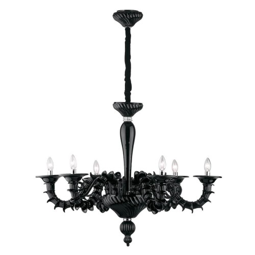 Подвесная люстра Ideal Lux Ca Rezzonico SP6 Nero 007724 