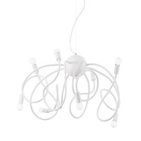 - Подвесная люстра Ideal Lux Multiflex SP8 Bianco 141893