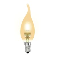  - Лампа галогенная Uniel E14 42W золотая HCL-42/CL/E14 flame gold 04121