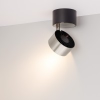  - Светильник SP-PLURIO-SURFACE-R77-9W Warm3000 (BK-NI, 36 deg, 230V) (Arlight, IP20 Металл, 3 года)