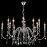 Подвесная люстра Crystal Lux MERCEDES SP6+6 CHROME/SMOKE - Подвесная люстра Crystal Lux MERCEDES SP6+6 CHROME/SMOKE