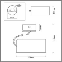  - Спот Odeon Light Corse 3876/1C