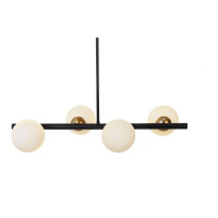  - Подвесная люстра Lumina Deco Torica LDP 7001-4 BK+MD