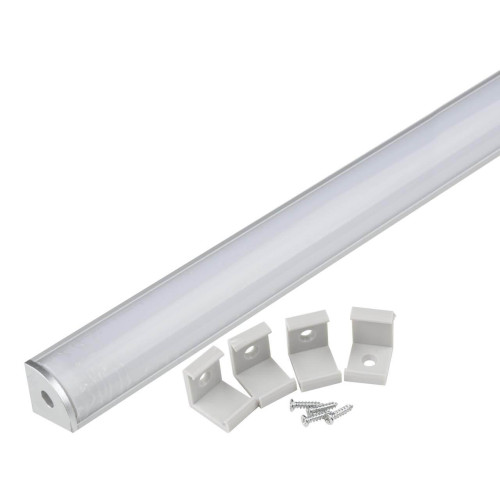 Профиль Uniel UFE-K06 Silver/Frozen 200 Polybag UL-00005028 