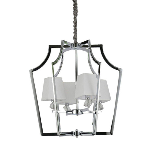 Подвесная люстра Lumina Deco Montero LDP 1249-4 CHR+WT 