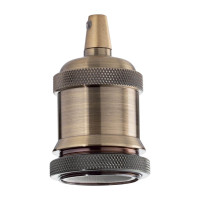  - Патрон Ideal Lux Portalampada E27 Ghiera Ottone Brunito 249216