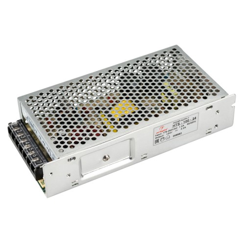 Блок питания HTS-100-24 (24V, 4.2A, 100W) (Arlight, IP20 Сетка, 3 года) 