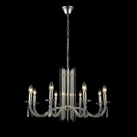  - Подвесная люстра Crystal Lux AURELIO SP8 GOLD+CHROME/TRANSPARENT