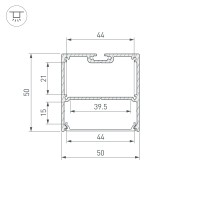  - Профиль SL-LINE-5050-LW-3000 WHITE (Arlight, Алюминий)