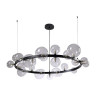 Подвесная люстра Crystal Lux Agata SP24 V2 Black/Transparente - Подвесная люстра Crystal Lux Agata SP24 V2 Black/Transparente