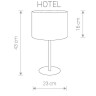 Настольная лампа Nowodvorski Hotel 9301 - Настольная лампа Nowodvorski Hotel 9301