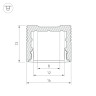 Профиль SL-SLIM-H13M-2000 WHITE (Arlight, Алюминий) - Профиль SL-SLIM-H13M-2000 WHITE (Arlight, Алюминий)