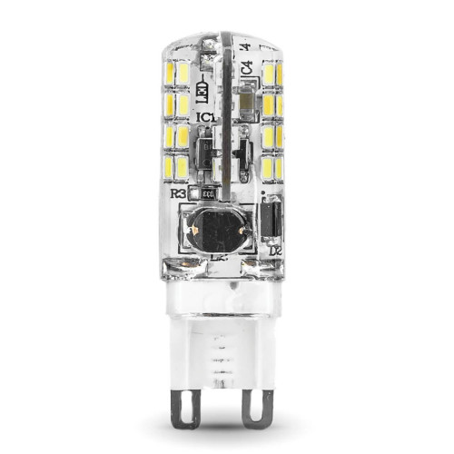 Лампа светодиодная Gauss G9 3W 2700K прозрачная 107709103 