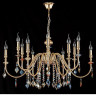 Подвесная люстра Crystal Lux MERCEDES SP6+6 GOLD/COLOR - Подвесная люстра Crystal Lux MERCEDES SP6+6 GOLD/COLOR