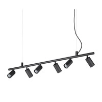  - Подвесная люстра Ideal Lux Dynamite SP6 Nero 231396