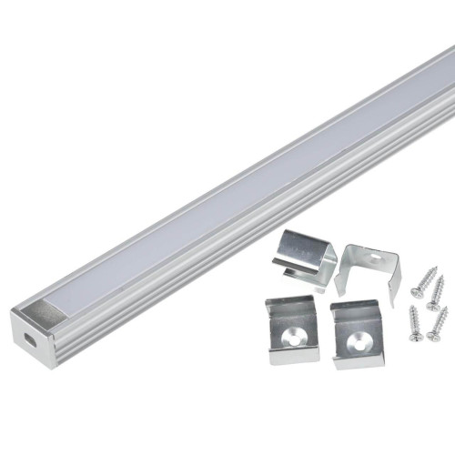 Профиль Uniel UFE-K10 Silver/Frozen 200 Polybag UL-00005029 