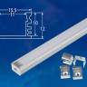 Профиль Uniel UFE-K10 Silver/Frozen 200 Polybag UL-00005029 - Профиль Uniel UFE-K10 Silver/Frozen 200 Polybag UL-00005029