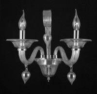  - Бра Crystal Lux Caetano AP2 Smoke
