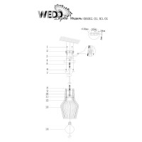  - Подвесной светильник Wedo light Falerone 66682.01.93.01