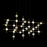  - Люстра Molecular 30 black/gold
