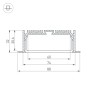 Профиль с экраном SL-LINIA88-F-2500 ANOD+OPAL (Arlight, Алюминий) - Профиль с экраном SL-LINIA88-F-2500 ANOD+OPAL (Arlight, Алюминий)