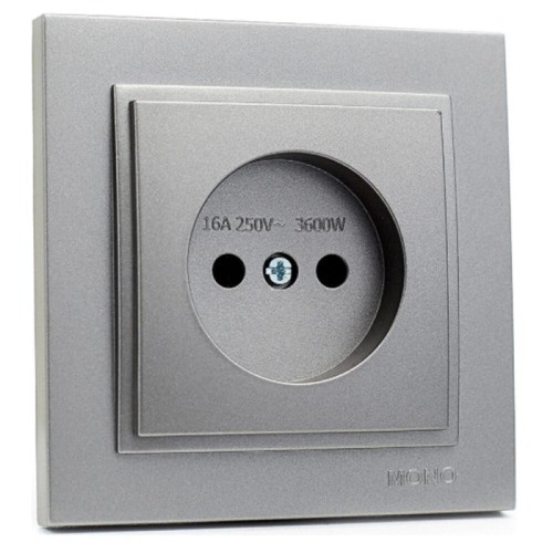 Розетка Mono Electric Despina антрацит 102-242422-116 