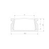 Профиль алюминиевый с экраном Elektrostandard LL-2-ALP006 4690389170447 - Профиль алюминиевый с экраном Elektrostandard LL-2-ALP006 4690389170447