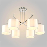  - Потолочная люстра Crystal Lux Sergio PL6 Nickel