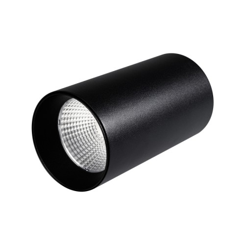 Светильник накладной SP-POLO-R85-1-15W Day White 40deg (Black, Black Ring) (Arlight, IP20 Металл, 3 года) Накладной светильник 15Вт, черный круглый корпус, черная вставка, металл. Цвет ДНЕВНОЙ БЕЛЫЙ 4000K, св.поток 1100лм, CRI(Ra)>80, угол 40°. Размер Ø85x155мм. Встроенный драйвер PRI:220-240VAC, SEC:DC 350mA 30-43V 15Вт.