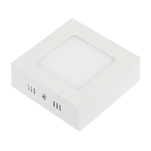Светильник SP-S120x120-6W White (Arlight, IP20 Металл, 3 года) Накладная квадратная панель 6Вт, цвет БЕЛЫЙ 5500-6000K / 320 лм / 120°/ CRI(Ra)>80. Размер 120 x120 x 40мм. Питание от сети AC 100-240V, драйвер в комплекте (019545, 12-24V, 300mA).