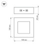 Светильник SP-S120x120-6W White (Arlight, IP20 Металл, 3 года) - Светильник SP-S120x120-6W White (Arlight, IP20 Металл, 3 года)