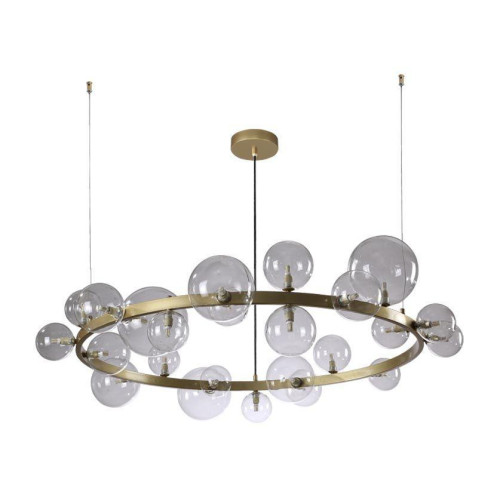 Подвесная люстра Crystal Lux Agata SP24 V2 Gold/Transparente 