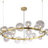 Подвесная люстра Crystal Lux Agata SP24 V2 Gold/Transparente - Подвесная люстра Crystal Lux Agata SP24 V2 Gold/Transparente