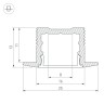 Профиль SL-SLIM-H13M-F25-2000 BLACK (Arlight, Алюминий) - Профиль SL-SLIM-H13M-F25-2000 BLACK (Arlight, Алюминий)