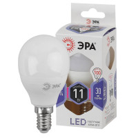  - Лампа светодиодная ЭРА E14 11W 6000K матовая LED P45-11W-860-E14 Б0032990