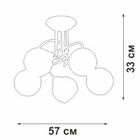 - Потолочная люстра Vitaluce V4309-1/5PL